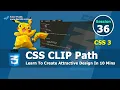 How To Use Clip Path In CSS - CSS Clip Path Tutorial Session 36 Tutor Pratik