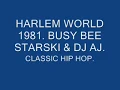 BUSY BEE & DJ AJ LIVE 1981.