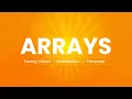 Arrays - Storing Values Initialization and Traversal
