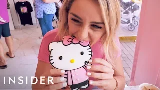 People Are Lining Up At Hello Kitty s New Cafe In California