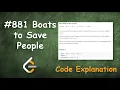 Boats to Save People Live Coding with Explanation Leetcode