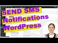 SEND SMS WORDPRESS Notifications Scheduling Reply Automatic Bulk SMS - Tutorial