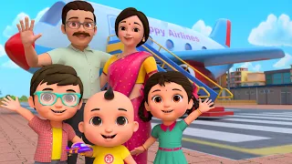 Plane Song | हवाई जहाज की सैर | Popular Hindi Rhymes - Zappy Toons