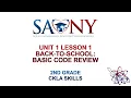 2nd Grade CKLA Skills - Unit 1 Lesson 1 Back-to-School Basic Code Review