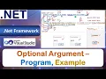 Optional Argument - Program Example Passing Parameters and Arguments VB Net