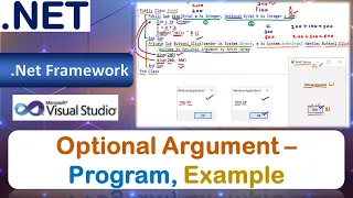 Optional Argument - Program Example Passing Parameters and Arguments VB Net