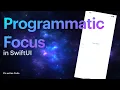 Manage Focus in SwiftUI 3 FocusState in iOS 15 with Swift