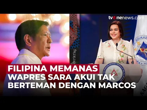 Wapres Filipina Ancam Bunuh Presiden Bongbong dan Istrinya