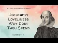 Sonnet 4 Unthrifty Loveliness Why Dost Thou Spend by William Shakespeare