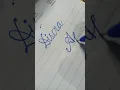 April in cursive hand writing