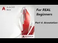 AutoCAD REAL Beginners Annotation