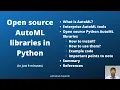 Open source AutoML libraries in Python