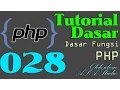 PHP Dasar Tutorial 028 Function bagian 1