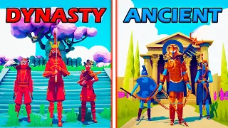 Download DYNASTY TEAM vs ANCIENT TEAM - Totally Accurate Battle Simulator | TABS MP3