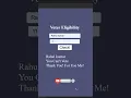 Check Voter Eligibility using javascript