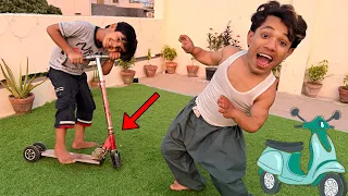 Surprising My Brother With Ev Scooty 😍| Pumpi Ki Nayi Gaari Agayi 🚗|