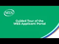 Guided Tour of the WES Applicant Portal