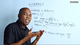 Literals in C The Building Blocks of Constant Values