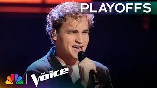 Aiden Ross Stunning Voice Soars on Damien Rice s The Blower s Daughter The Voice Playoffs NBC