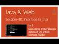 Interface in Java Class extends Another Class and implements One or More Interfaces Together