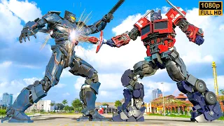 Transformers x Decepticons | Optimus Primes vs Pacific Rim | No Mercy Battle | Movie Clip HD