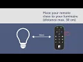 Lagu EGLO connect Z   How to pair a light bulb with the remote control