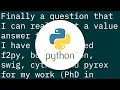 Prototyping with Python code before compiling