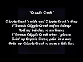 Goin' Up CRIPPLE CREEK Lyrics Words Text trending Appalachian folk Virginia Colorado sing along song