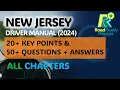 New Jersey Driver Manual 2024 - ALL Chapters 20 Key Points 50 MCQs Per Chapter