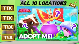 Fastest Way To Find All 10 Tix Locations In Adopt Me! | Roblox Classic Event