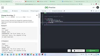 Change the string geeksforgeeks Solution