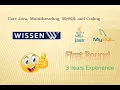 Wissen Round 1 Java Interview Questions and answers MySQL Multithreading Java8