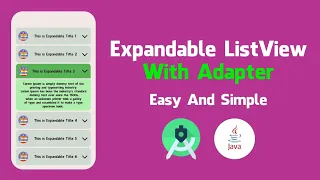 Android ExpandableListView in Java 2023 Awesome Designer