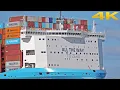 🛳️ MASSIVE CONTAINER SHIP BERLIN MAERSK DEPART FROM ROTTERDAM PORT ⚓️  - 4K SHIPSPOTTING 2025
