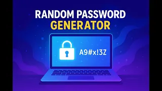 Build a Random Password Generator HTML CSS JavaScript Beginner Project