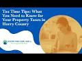 Tax Time Tips for Horry County SC Property Owners McCutchen Vaught Geddie Hucks