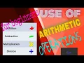 How to use ARITHMETIC OPERATIONS in our program Concept of TYPE CASTING - TO-MULTIPLY DIVIDE
