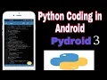 Python Programming In Android Python For Absolute Beginners Python In Pydroid3
