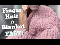 How to Finger Knit a Blanket Washer Dryer Safe