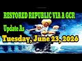 RESTORED REPUBLIC VIA A GCR Update Tuesday June 23 2026 BY JUDY BYINGTON Special Intel Report