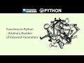 Functions in Python - Arbitrary Number of Keyword Parameters