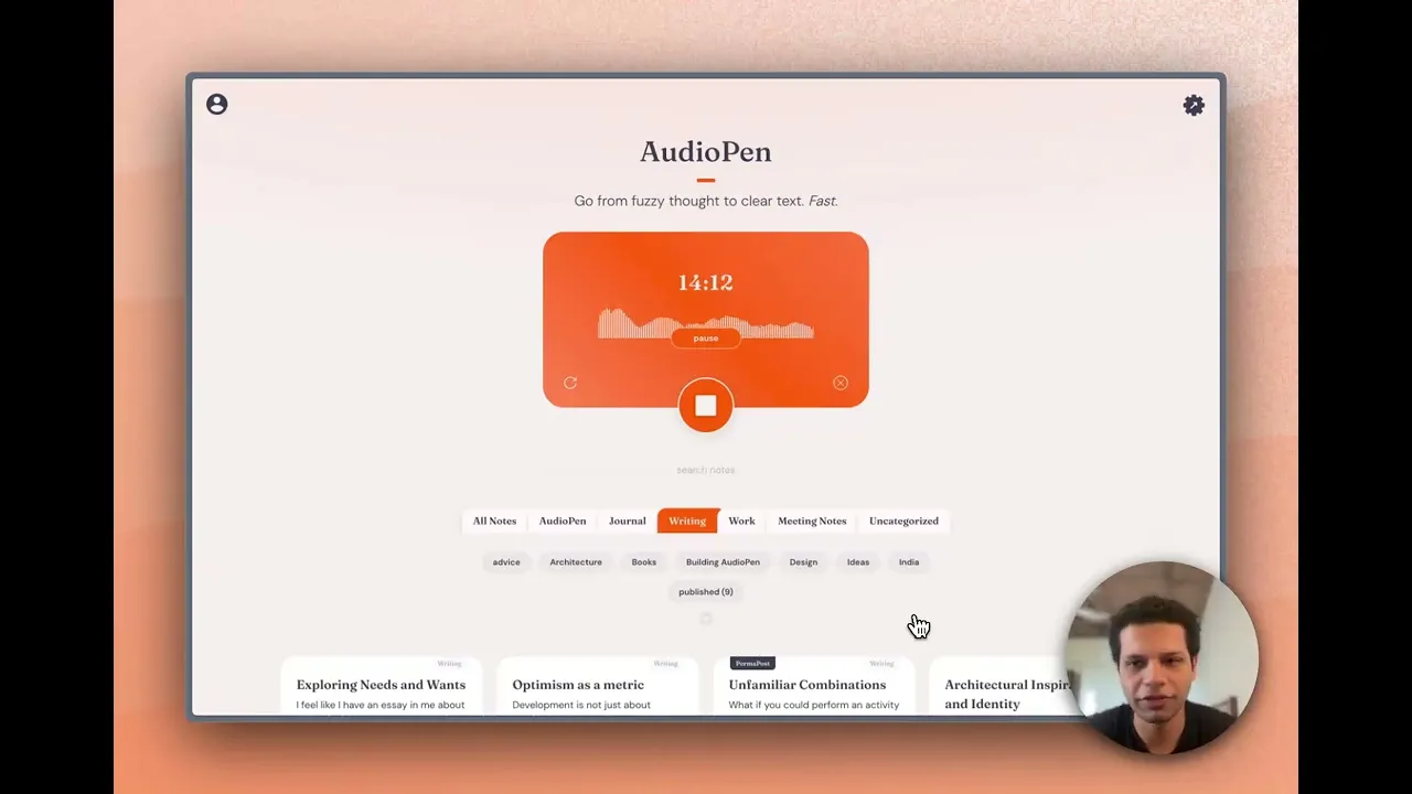 AudioPen demo 6 (video thumbnail)