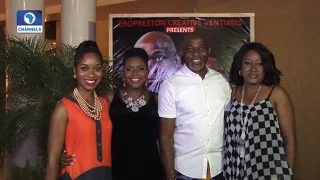 en actress funmi holder hosts the grudge cast to vip screening