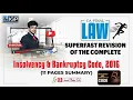 Insolvency Bankruptcy Code 2016 Detailed Revision CA Final Law