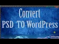 1 PSD TO WordPress From HTML to WordPress