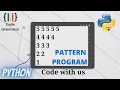 Pattern Program For Python Python for Beginner Code Generator CG