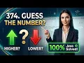 Java Leet code 374 Guess Number Higher or Lower SDET Interview Prep