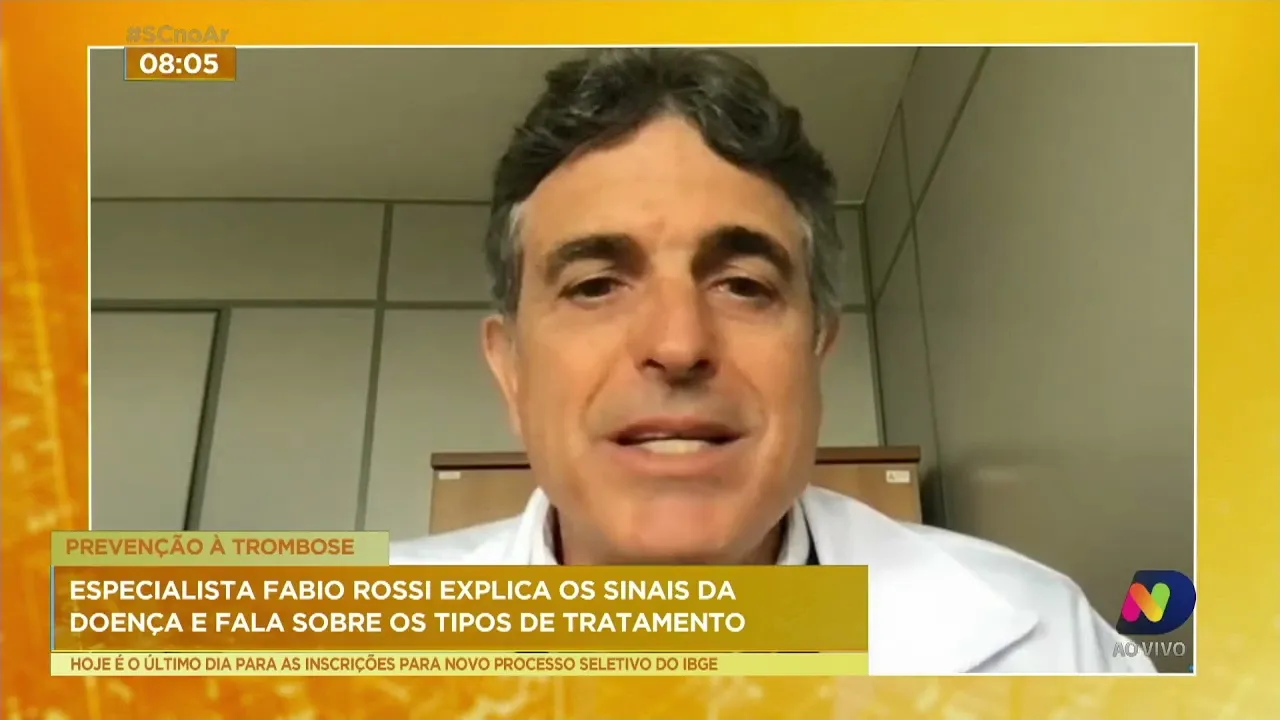 No dia nacional de combate à trombose, médico angiologista faz alertas sobre a doença