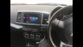 2015 Mitsubishi Lancer How to remove and install a double DIN head unit