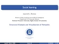 Network Analysis Lecture 16 Social learning
